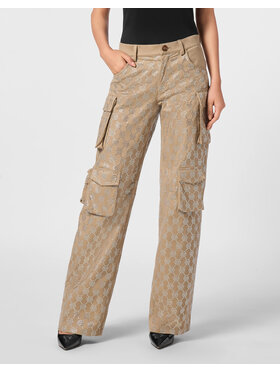 PHILIPP PLEIN PHILIPP PLEIN Spodnie cargo 24735 Beżowy Cargo Fit