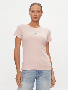 Calvin Klein Jeans Calvin Klein Jeans T-shirt J20J223358 Ružičasta Slim Fit