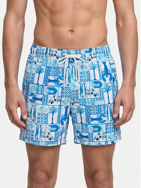 Jack & Jones Jack & Jones Plaukimo šortai Maui Vibes 12291426 Šviesiai mėlyna Regular Fit