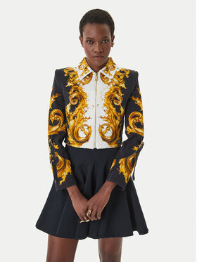 Versace Jeans Couture Versace Jeans Couture Кожено яке 80HAVP00 CP009 Черен Loose Fit