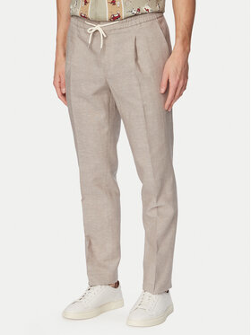 HUGO HUGO Bavlnené nohavice Getlin 50559695 Svetlo hnedá Slim Fit