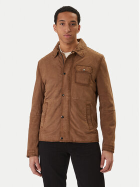 Milestone Milestone Giacca di pelle Elias 611613 60740 Beige Regular Fit