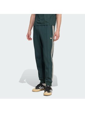 adidas adidas Spodnie materiałowe 158347 Zielony Slim Fit