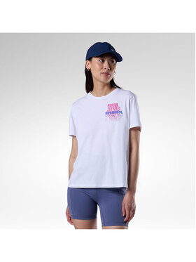 Rossignol Rossignol T-Shirt W Graphic Waterfall Tee Biały Relaxed Fit