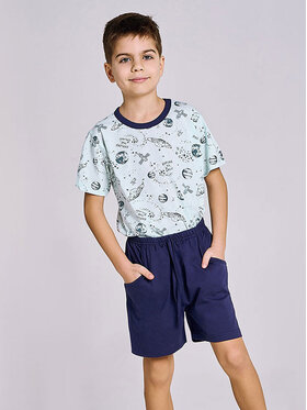 Taro Taro Piżama TA3200-02 Granatowy Basic Fit
