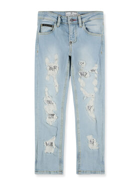 PHILIPP PLEIN PHILIPP PLEIN Džínsy 27561 Modrá Boyfriend Fit