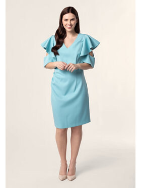 QUIOSQUE QUIOSQUE Sukienka codzienna QUIOSQUE 4UF014803 Turkusowy Regular Fit