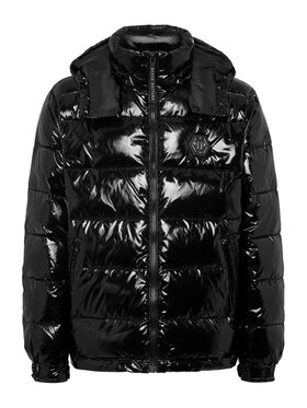 PHILIPP PLEIN PHILIPP PLEIN Vatovaná bunda 349 Čierna Regular Fit