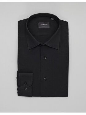 Borgio Borgio Koszula licodia Czarny Slim Fit