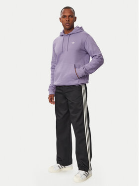 adidas adidas Hlače 3 Stripes Pleated Trousers KE4177 Crna Regular Fit