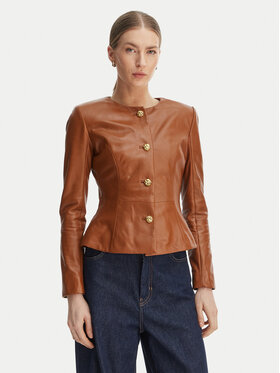 Marciano Guess Marciano Guess Lederjacke G6GL02 L0083 Braun Regular Fit