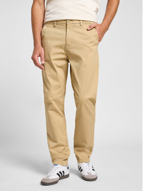 Lee Lee Chinosy SLIM CHINO Beżowy Slim Fit