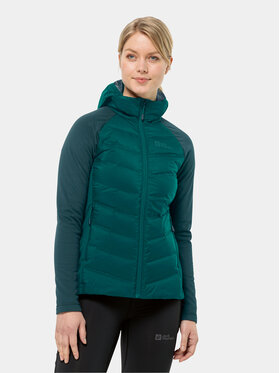Jack Wolfskin Jack Wolfskin Outdoor kabát Tasman Down Hybrid 1711331 Zöld Regular Fit