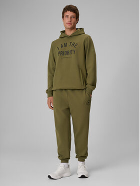 4F 4F Spodnie dresowe CITY FORM Khaki Regular Fit