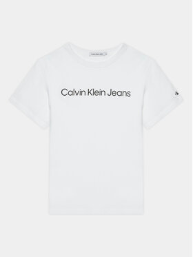 Calvin Klein Jeans Calvin Klein Jeans Tričko IU0IU00599 D Biela Regular Fit