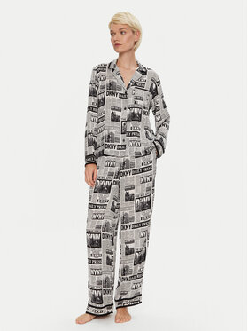 DKNY DKNY Piżama YI90033 Czarny Relaxed Fit