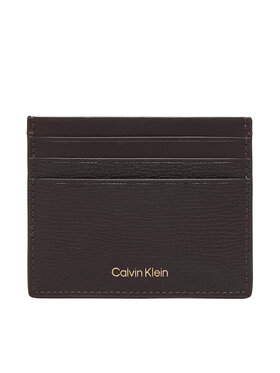 Calvin Klein Calvin Klein Kreditkartenetui Premium Leather Cardholder LV04D1286G Braun