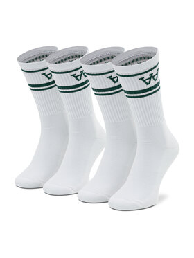 Wood Wood Wood Wood Set di 2 paia di calzini lunghi unisex Con 10009201-9517 Bianco
