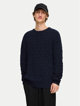 Selected Homme Selected Homme Sweter 16094503 Granatowy Regular Fit