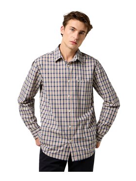 Wrangler Wrangler Koszula 112371553 Beżowy Regular Fit