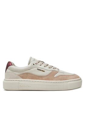 Calvin Klein Calvin Klein Laisvalaikio batai Cupsole Lace Up W/Ml Mix M HW0HW02114 Smėlio