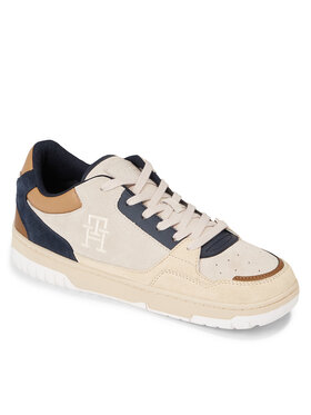 Tommy Hilfiger Tommy Hilfiger Сникърси Th Basket Better Suede Mix FM0FM04822 Бежов