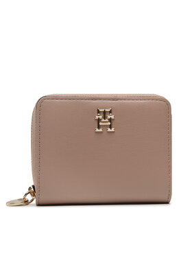 Tommy Hilfiger Tommy Hilfiger Portefeuille femme petit format Th Chic Med Double Function Za AW0AW14232 Marron