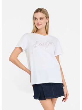 Liu Jo Liu Jo T-Shirt UF5261JS923Q9698 Biały Regular Fit