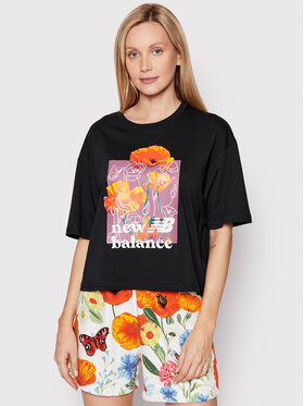 New Balance New Balance T-Shirt Super Bloom WT21560 Schwarz Oversize