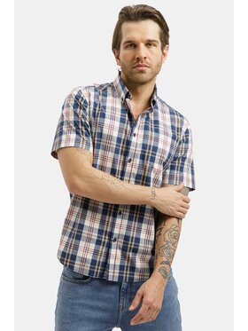 Cross Jeans Cross Jeans Koszula 35634-001 Granatowy Regular Fit