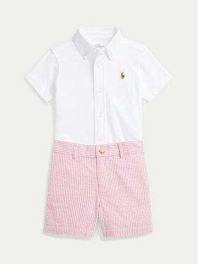 Polo Ralph Lauren Polo Ralph Lauren Set košulja i tekstilne kratke hlače 320966276001 Bijela Regular Fit