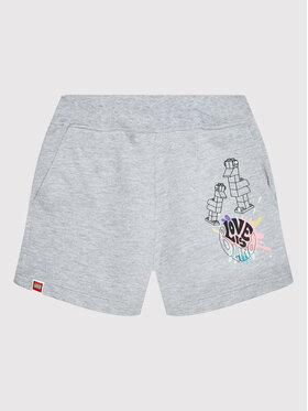 LEGO Wear LEGO Wear Pantaloni scurți sport 12010537 Gri Regular Fit