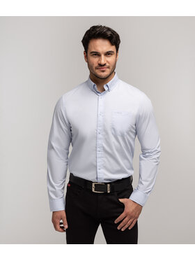 Lee Cooper Lee Cooper Koszula LLOYD OXFORD Niebieski Comfort Fit