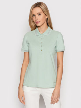 Geox Geox Polo W Piquet Lurex W2510A T2649 F4555 Verde Regular Fit