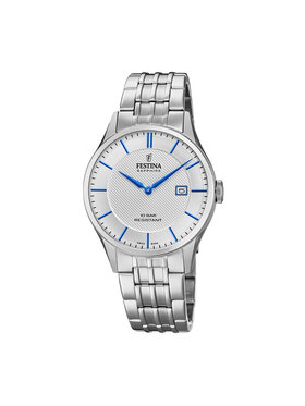 Festina Festina Zegarek Swiss Made 20005/2 Srebrny