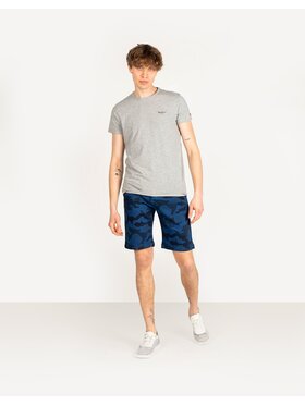 Pepe Jeans Pepe Jeans Šortky PM800850 | Owen Short Camo Modrá Regular Fit