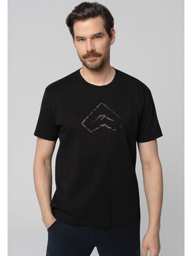 Volcano Volcano T-Shirt T-CARB Czarny Regular Fit
