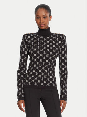 Gaudi Gaudi Rollkragenpullover 521FD53026 Schwarz Regular Fit