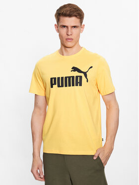 Puma Puma Póló Essentials Logo 586667 Sárga Regular Fit