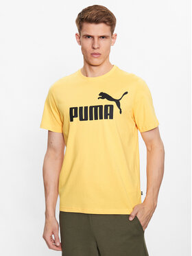 Puma Puma T-Shirt Essentials Logo 586667 Gelb Regular Fit