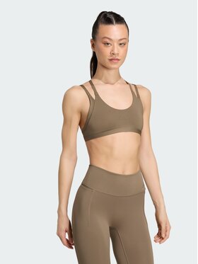 adidas adidas Biustonosz sportowy 163554 Beżowy