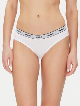 HUGO HUGO Komplet 3 par fig klasycznych Triplet Brief Stripe 50480157 Biały