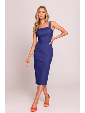 Made of Emotion Made of Emotion Letní šaty M843 Modrá Premium Fit