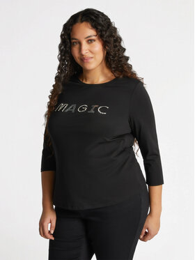 Fiorella Rubino Fiorella Rubino T-Shirt G262L008068N033 Czarny Regular Fit