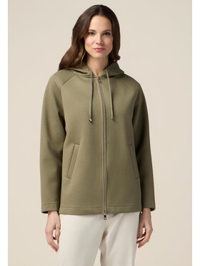 Oltre Oltre Płaszcz 8141J000208N0S5 Zielony A-Line Fit