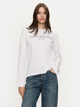 Tommy Hilfiger Tommy Hilfiger Palaidinė Logo WW0WW43620 Balta Regular Fit
