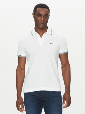 Lacoste Lacoste Тениска с яка и копчета PH9875 Бял Regular Fit
