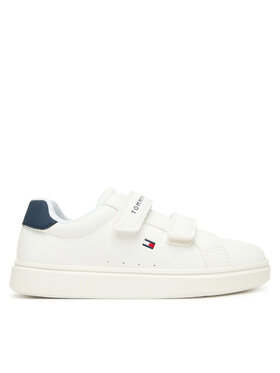 Tommy Hilfiger Tommy Hilfiger Snīkeri Low Cut Velcro T1X9-34338-1355 S Balts
