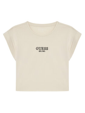 Guess Guess Футболка J4BI34 J1314 Бежевий Boxy Fit