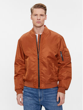 Calvin Klein Calvin Klein Μπόμπερ μπουφάν Recycled Sateen Hero Bomber K10K109907 Καφέ Regular Fit